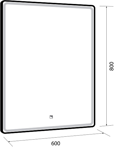 Dreja Мебель для ванной Slim 65 подвесная белая/бетон – фотография-20